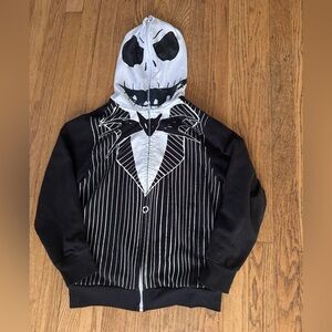 Kids Jack Skellington Mask/Hoodie Size Medium